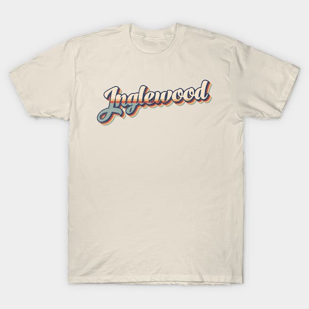 Inglewood // Retro Vintage Style T-Shirt by Stacy Peters Art